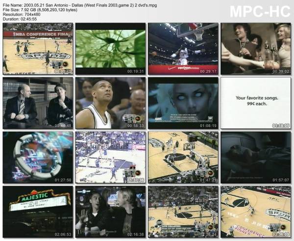 21.may 2003	San Antonio - Dallas (West Finals 2003,game 2)   119-106