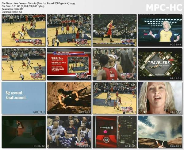 29.april 2007	New Jersey - Toronto (East 1st Round 2007,game 4)   102-81