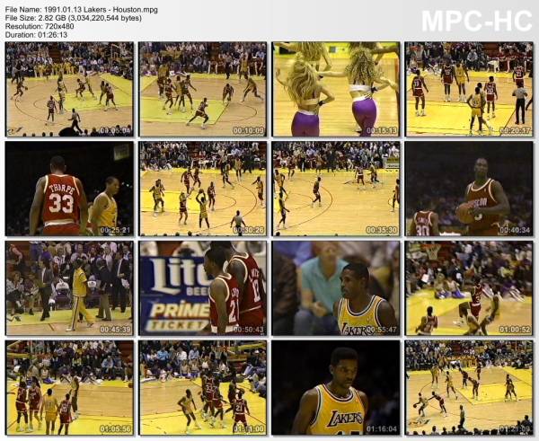 13.january 1991	Lakers - Houston   116-97