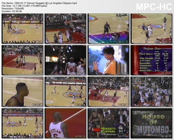 17.march 1994	Clippers - Denver   99-102