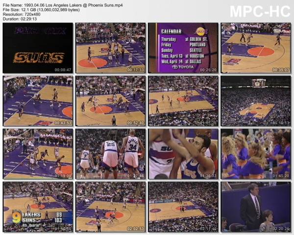 6.april 1993	Phoenix - Lakers   115-114