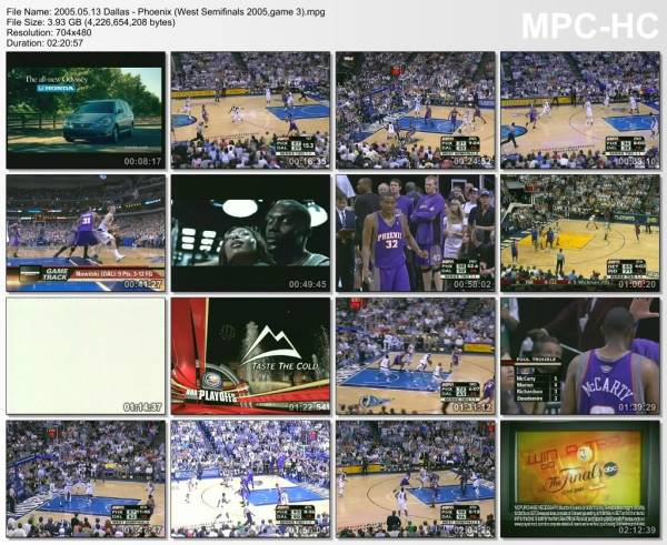 13.may 2005	Dallas - Phoenix (West Semifinals 2005,game 3)   102-119