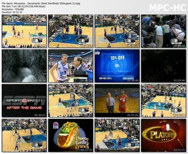 8.may 2004	Minnesota - Sacramento (West Semifinals 2004,game 2)   94-89