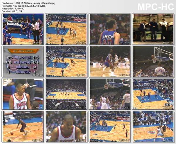 16.november 1990	New Jersey - Detroit   96-105