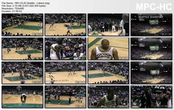 20.march 1991	Seattle - Lakers   114-106