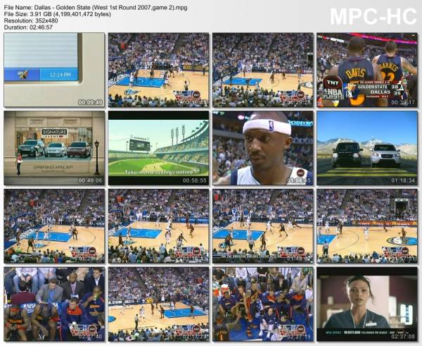 25.april 2007	Dallas - Golden State (West 1st Round 2007,game 2)   112-99