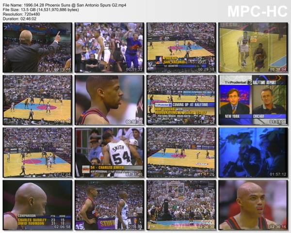 28.april 1996	San Antonio - Phoenix (West 1st Round 1996,game 2)   110-105