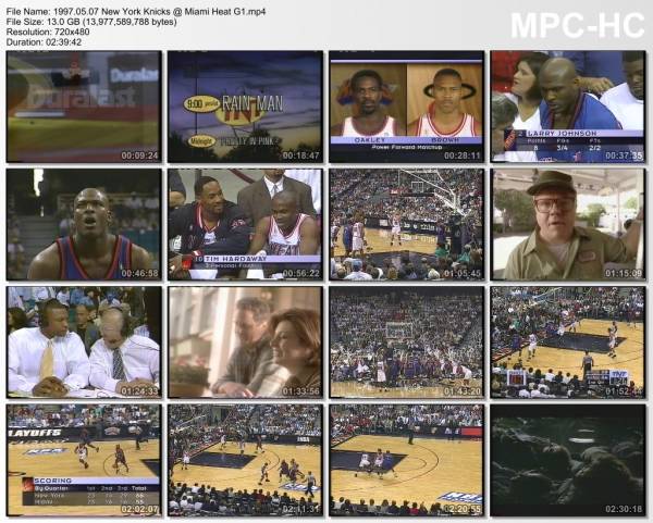 7.may 1997	Miami - New York (East Semifinals 1997,game 1)   79-88