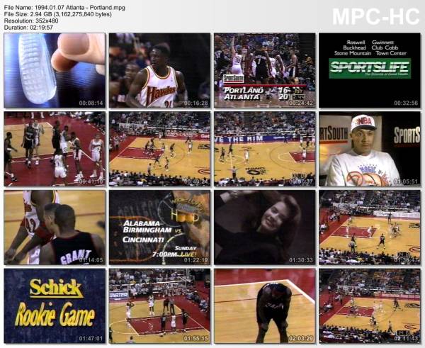 7.january 1994	Atlanta - Portland   100-85
