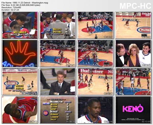 23.november 1990	Detroit - Washington   97-88