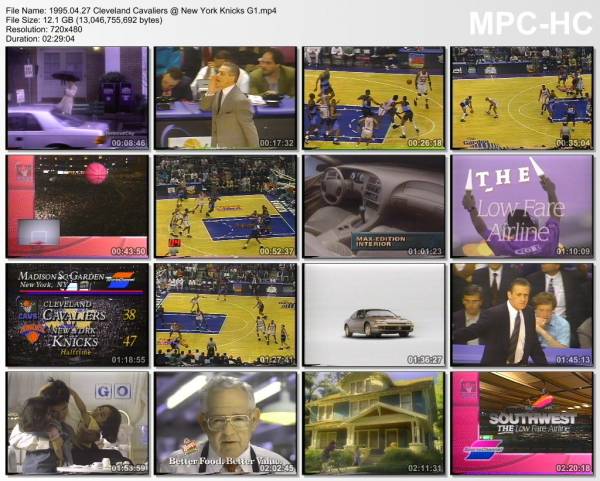27.april 1995	New York - Cleveland (East 1st Round 1995,game 1)   103-79