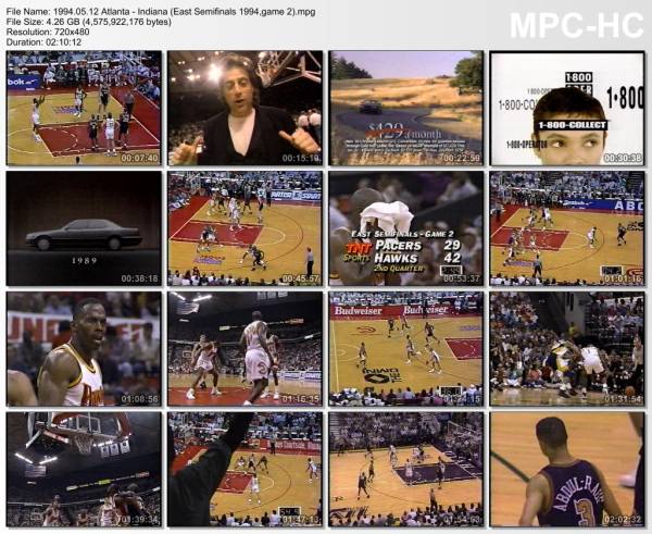 12.may 1994	Atlanta - Indiana (East Semifinals 1994,game 2)   92-69