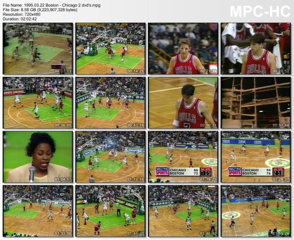 22.march 1995	Boston &ndash; Chicago   107-124