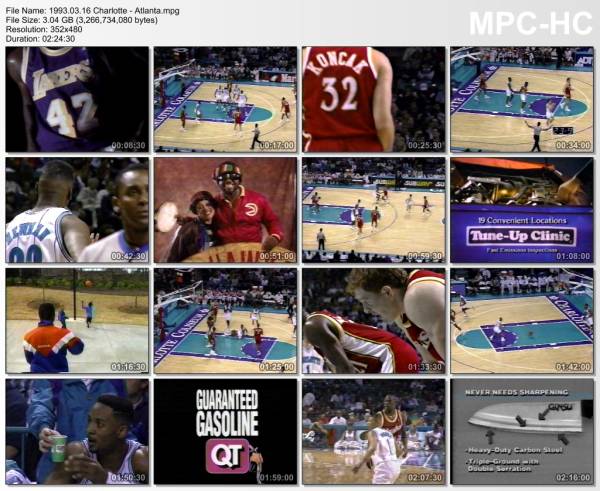 16.march 1993	Charlotte - Atlanta   107-122