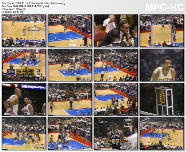 17.november 1989	Philadelphia - San Antonio   108-101