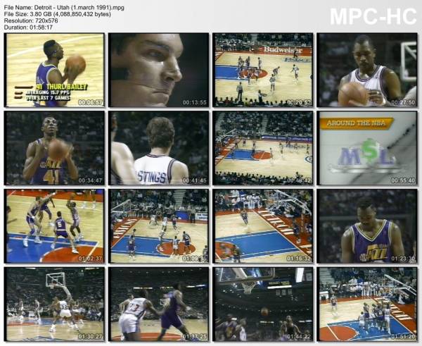 1.march 1991	Detroit - Utah   92-94