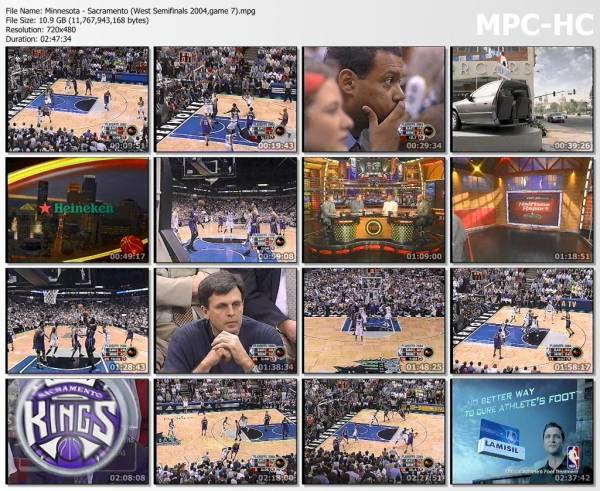 19.may 2004	Minnesota - Sacramento (West Semifinals 2004,game 7)   83-80